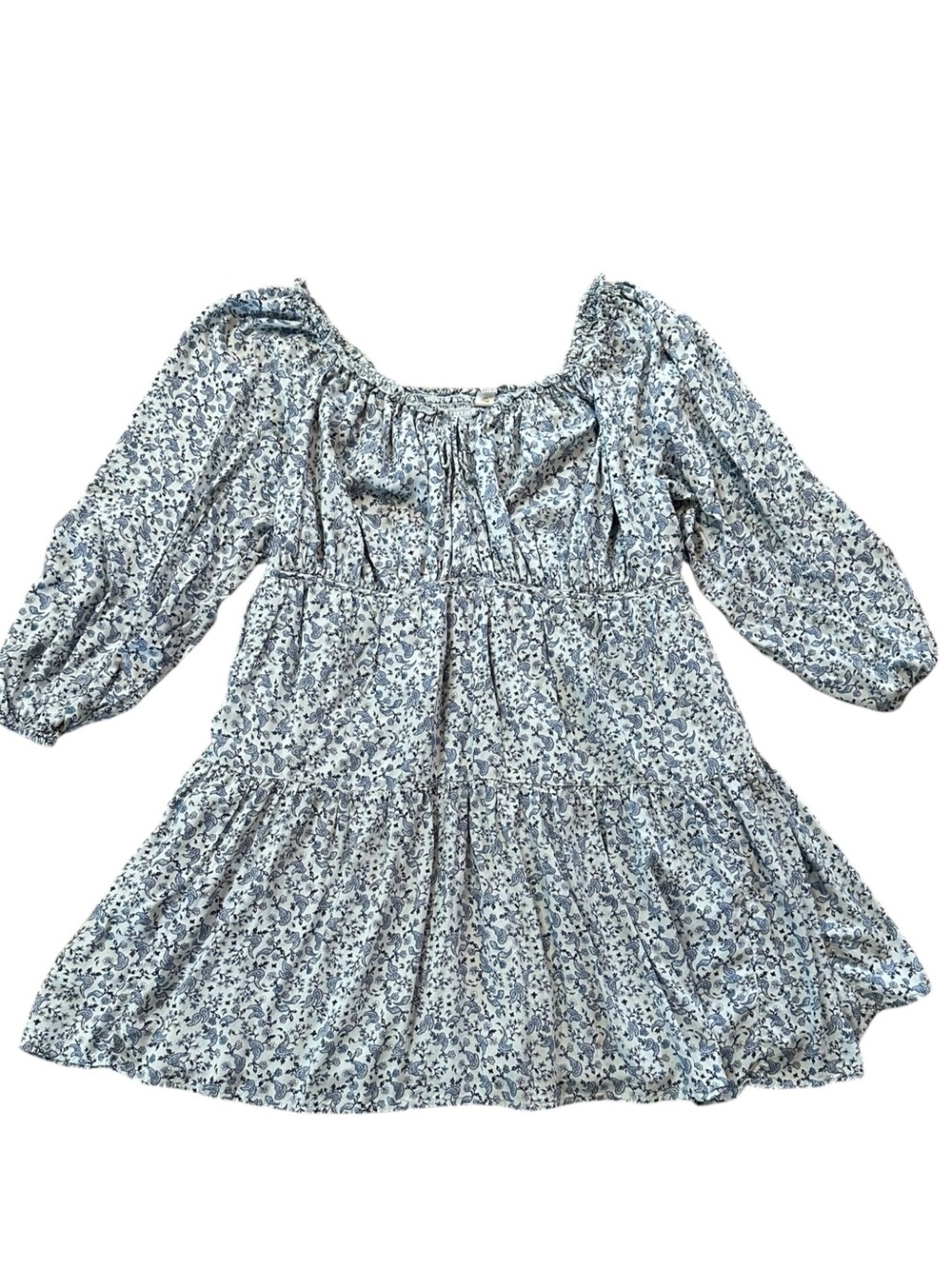 Old Navy light blue floral babydoll dress size 2x